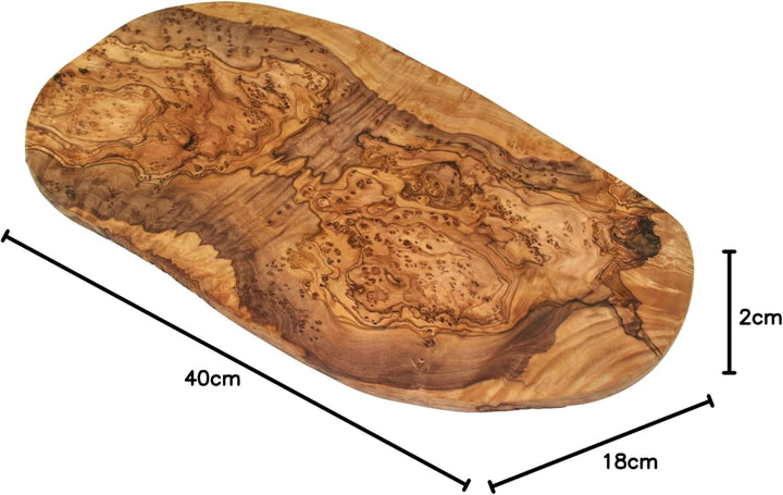 D.O.M. Schneidebrett naturell aus Olivenholz 40 cm