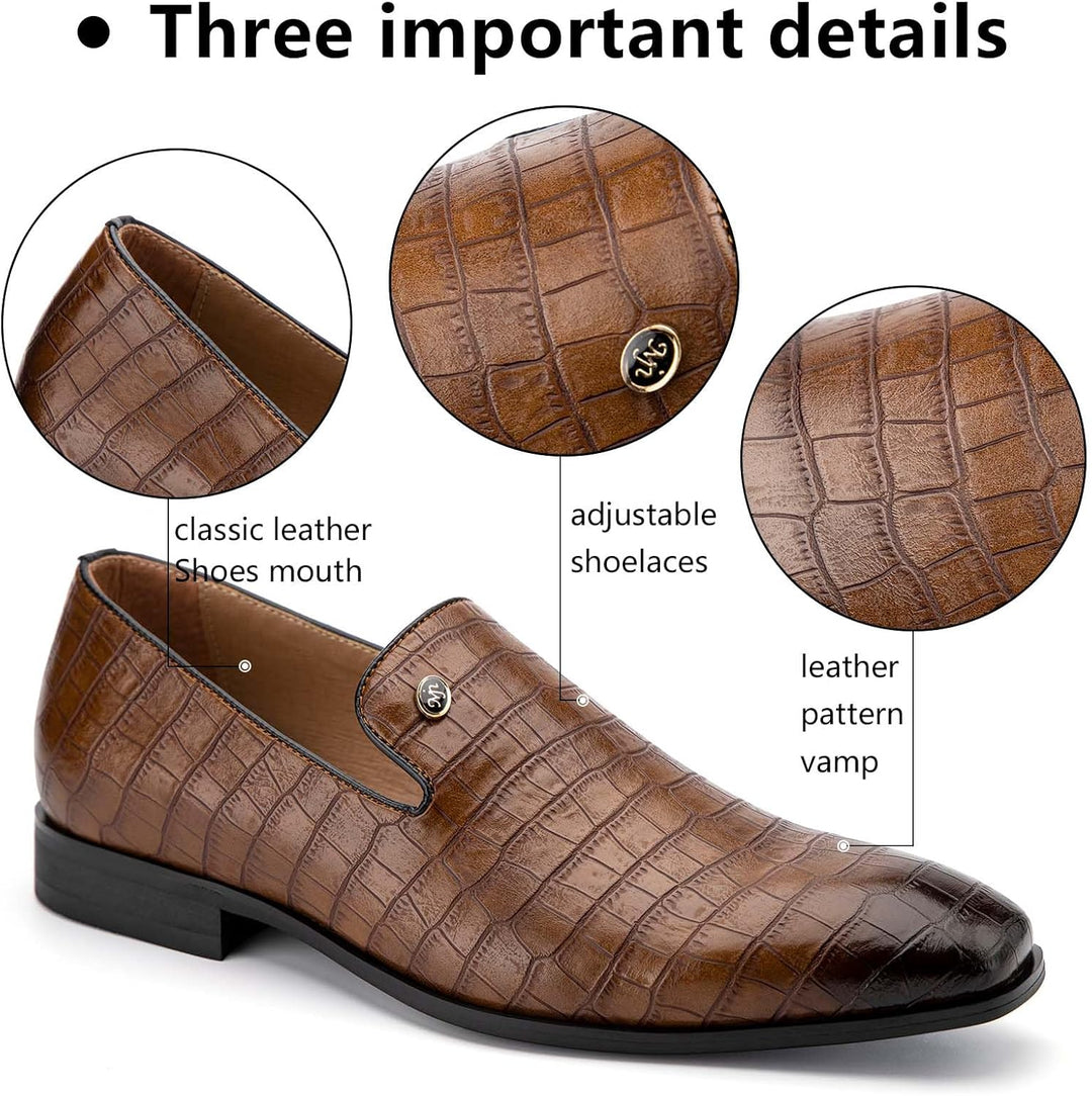 MEIJIANA Herren Mokassins Klassische Herren Anzug Schuhe Elegante Schuhe Leder Sommer Freizeitschuhe