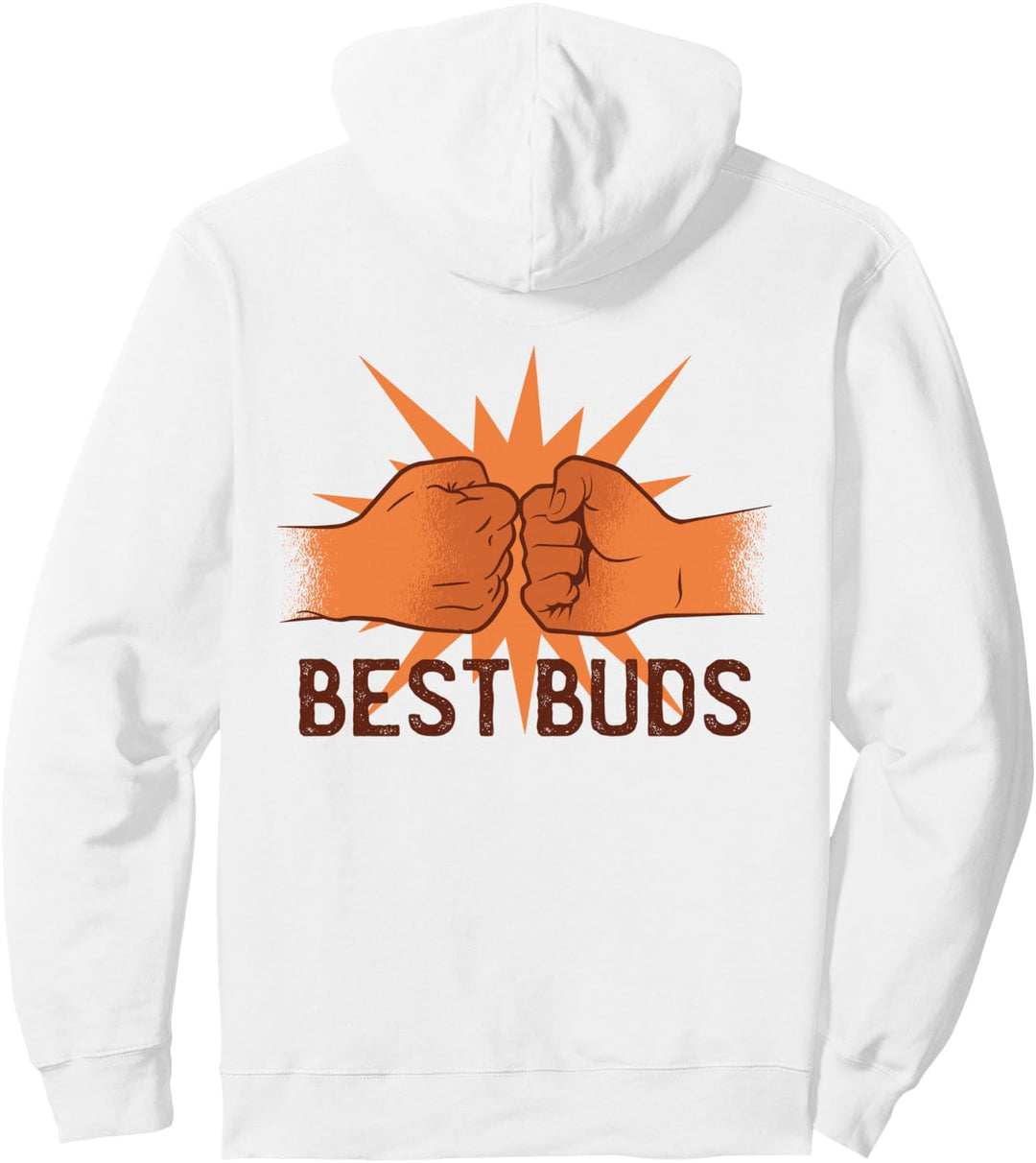 Backprint Beste Kumpels bester Freund Pullover Hoodie