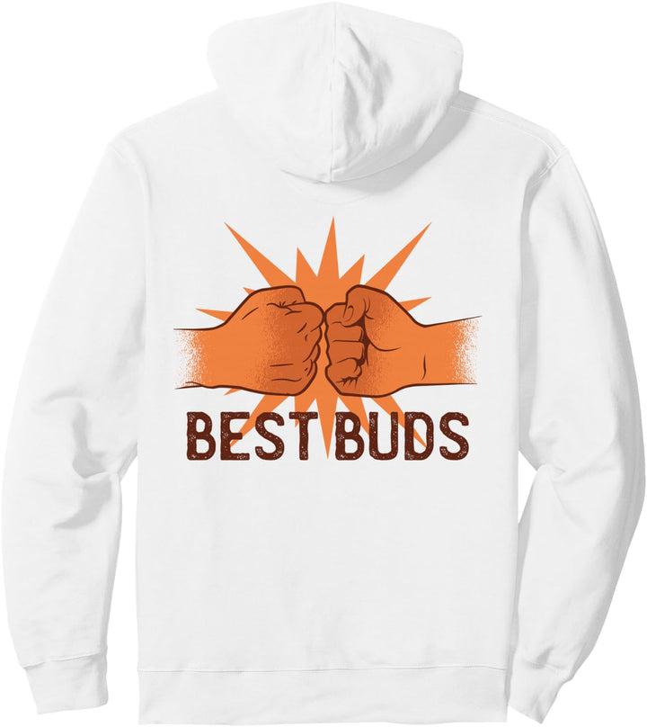 Backprint Beste Kumpels bester Freund Pullover Hoodie