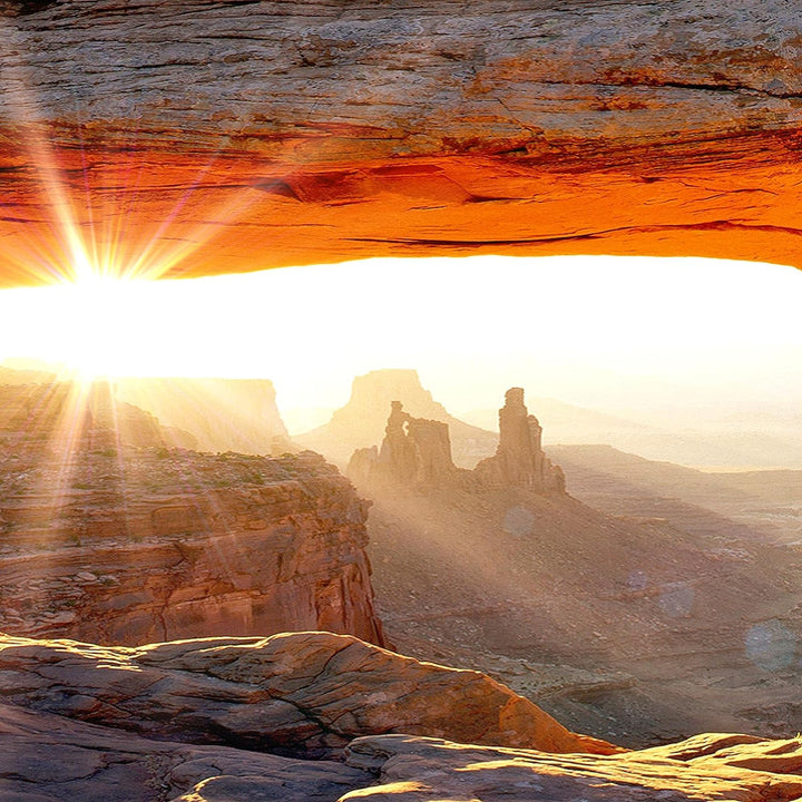 Runa Art Wandbilder Grand Canyon 5 Teilig Bild auf Vlies Leinwand Deko Wohnzimmer Schlafzimmer Lands