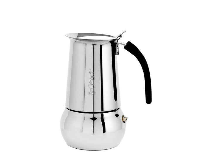 Bialetti Kitty 6 Tassen silber Espressokocher Edelstahl