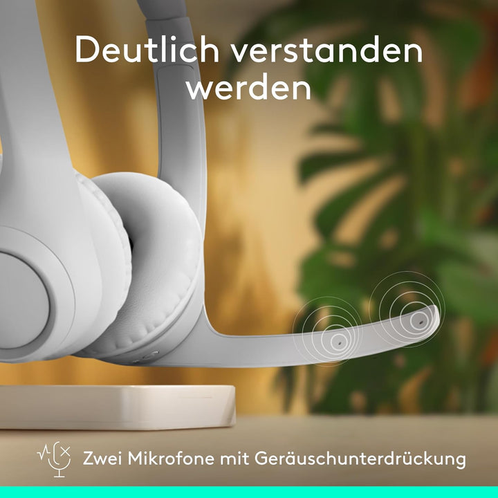 Logitech Zone 300 Wireless Bluetooth Headset mit Mikrofon inkl. Geräuschunterdrückung, kompatibel mi