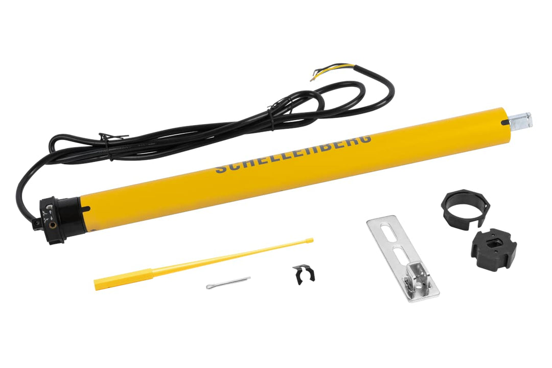 Schellenberg 20106 Rolladenmotor Mini Standard 6 Nm, mechanische Endlageneinstellung, Rohrmotor für