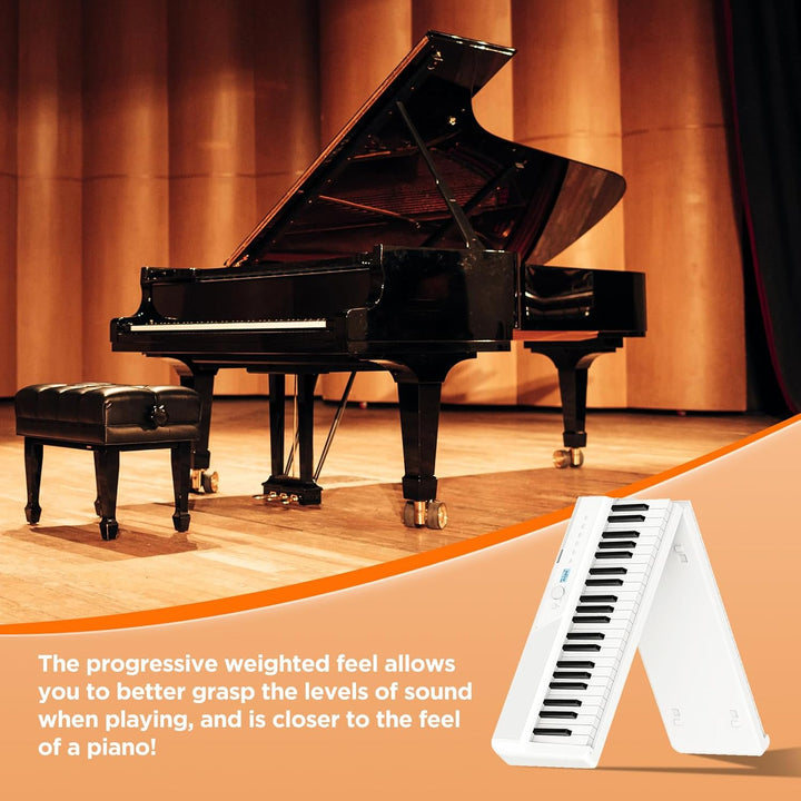 TERENCE 30W Pianoforte digitale Il pianoforte elettronico pieghevole più sottile e leggero Tastiera