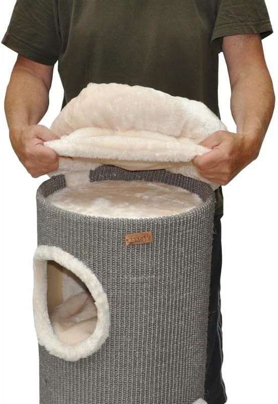 nanook Katzenbett Liegemulde Katzenliege Schlafplatz als Kratztonnen Erweiterung Zubehör beige, beig