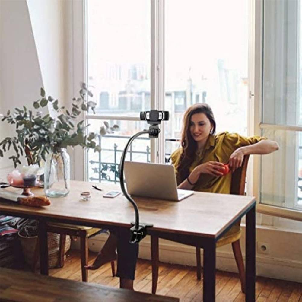 Faderr Webcam-Ständer, verbesserter flexibler Schwanenhals-Webcam-Arm, Kameraklemme Schwanenhals-Stä