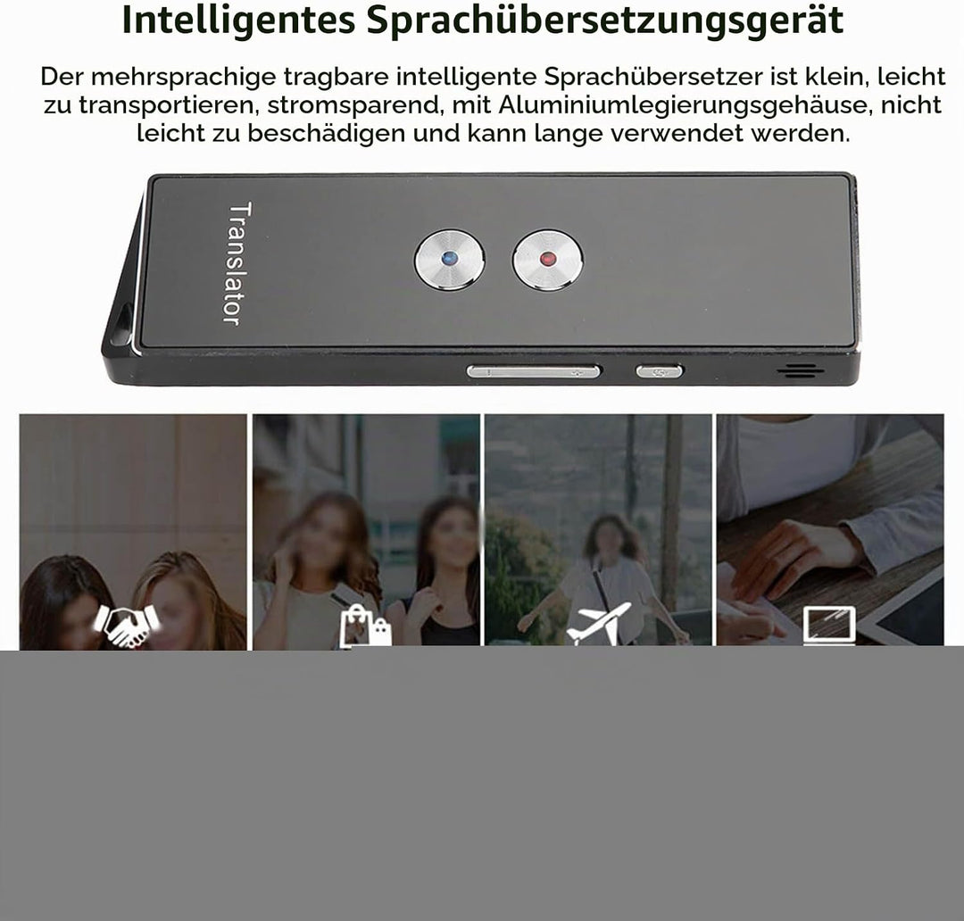 X9 Sprachübersetzergerät, Zwei Wege Echtzeit Sprachübersetzung, Unterstützung von 74 Sprachen mit 70
