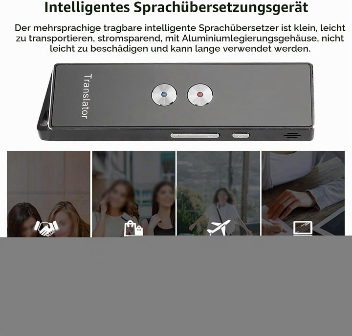X9 Sprachübersetzergerät, Zwei Wege Echtzeit Sprachübersetzung, Unterstützung von 74 Sprachen mit 70