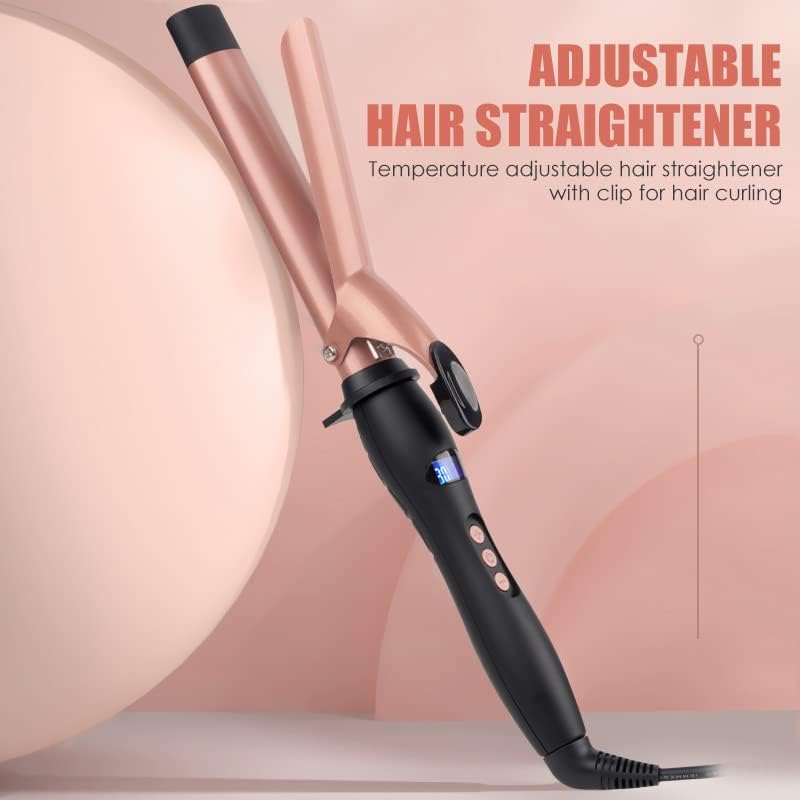 Lockenstab Haarcurler, JAETON Professional Keramischer Lockenwickler, LCD-Display mit Wärmehandschuh