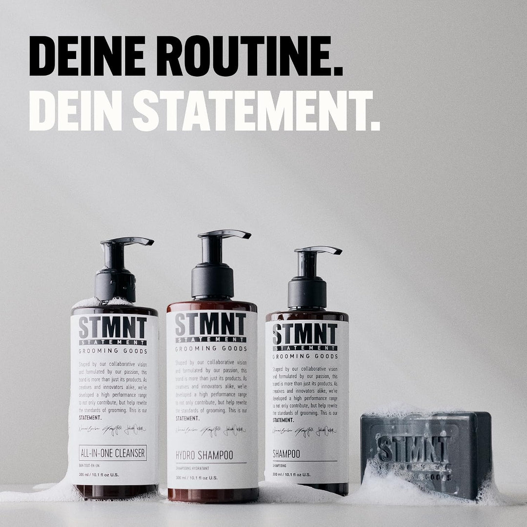 STMNT STATEMENT GROOMING GOODS Shampoo | Mit Aktivkohle & Menthol | Entfernt effektiv Produktablager