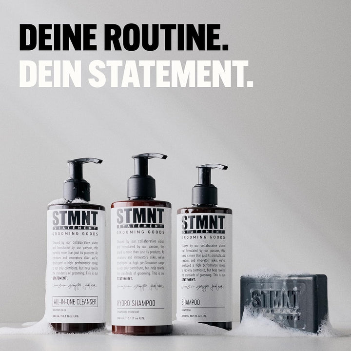 STMNT STATEMENT GROOMING GOODS Shampoo | Mit Aktivkohle & Menthol | Entfernt effektiv Produktablager