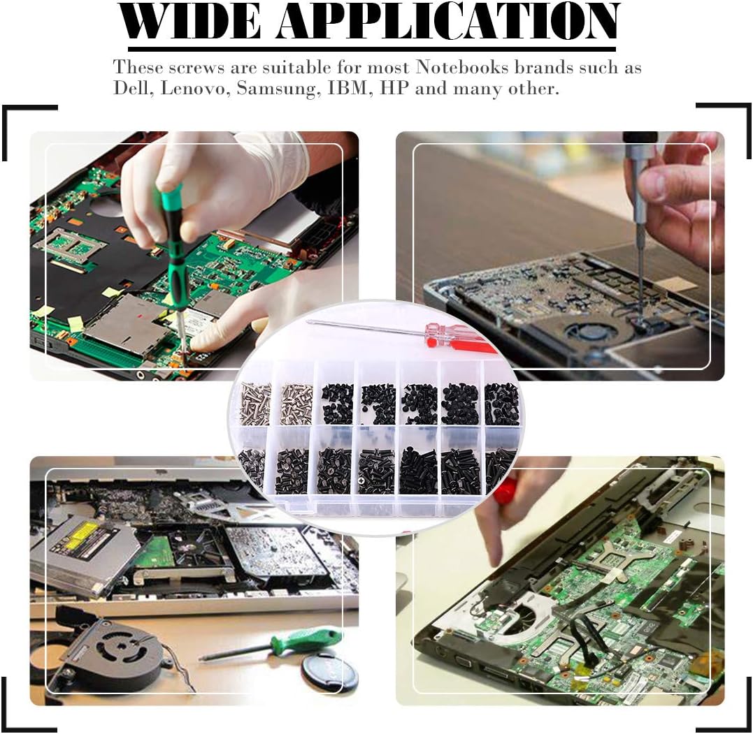 Glarks Ersatz-Reparatur-Set für Laptop, Notebook, Computer, für Lenovo, Dell, Toshiba, Sony, Samsung