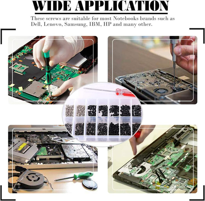 Glarks Ersatz-Reparatur-Set für Laptop, Notebook, Computer, für Lenovo, Dell, Toshiba, Sony, Samsung