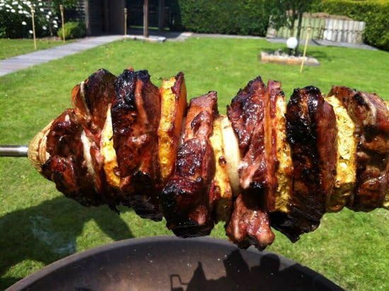 Auspit "The Little Aussie Legend" Edelstahl Set – Edelstahl Rotisserie Set für Outdoor BBQ, Autonome
