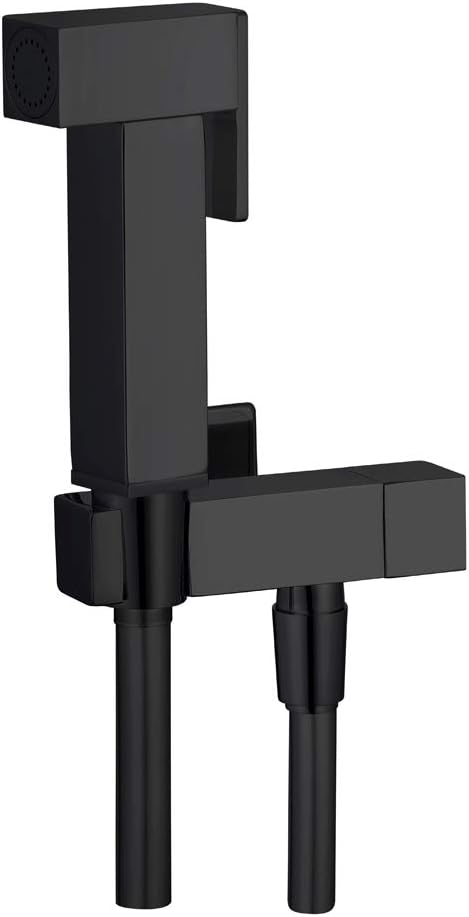 Kit Idroscopino Wc Doccetta Ottone Portatile Shut-Off Monogetto Azionamento a Leva