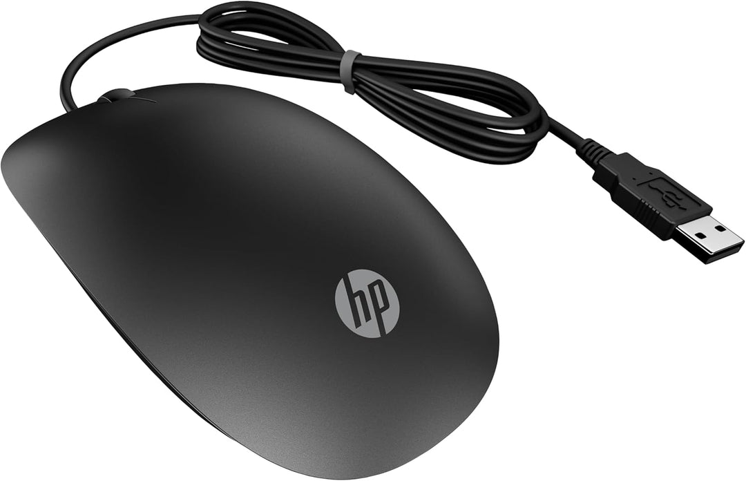 HP Pavilion 400 Bundle (4CE97AA) Tastatur und Maus mit Kabel (QWERTY, 1.600 dpi, USB-Kabel, 3 Tasten