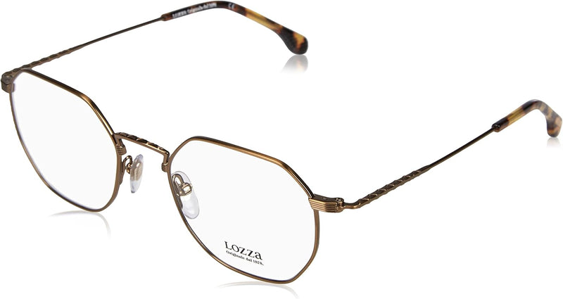 Lozza Unisex Sunglasses 50 Matt Antique Gold, 50 Matt Antique Gold