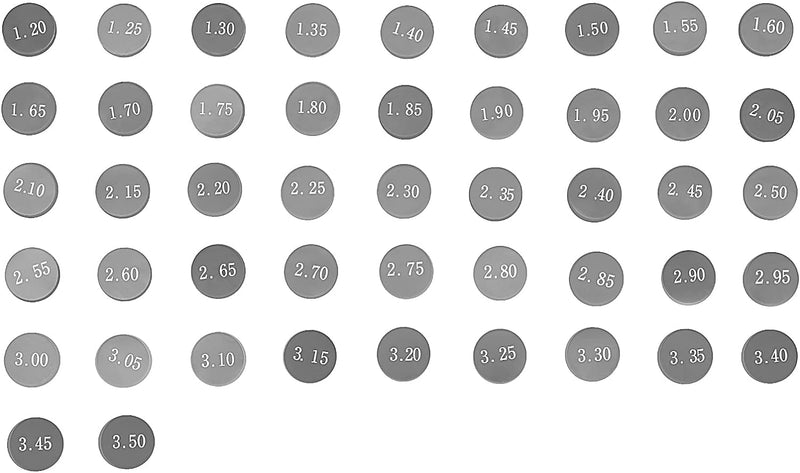 AHL 7.48mm 141pcs - 3 pro Dicke 1.20mm-3.50mm Ventil Shim Ventile einstellen für Kawasaki Z1000 2003