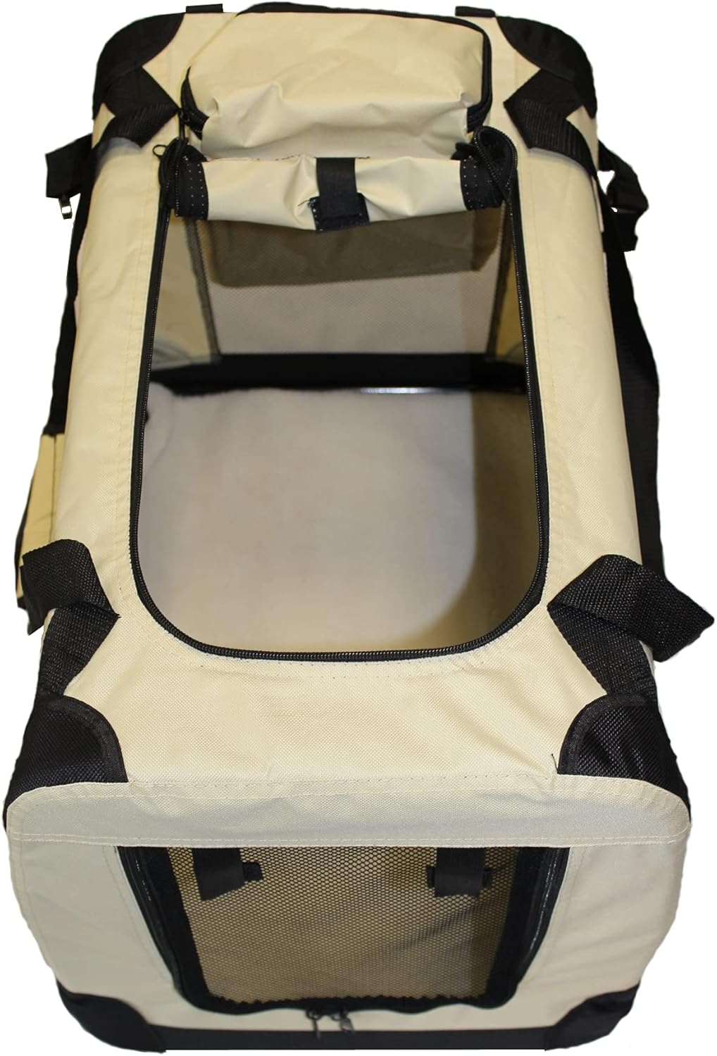 walexo Faltbare Hundebox Hundetransportbox Katzentransportbox Katzenbox (BEIGE, L) BEIGE L, BEIGE L