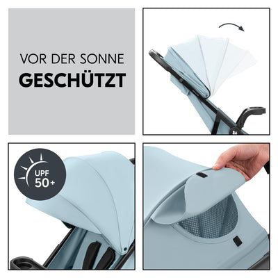 hauck Buggy Shop N Care für Kinder ab Geburt bis 22 kg mit Liegefunktion, Getränkehalter und Snack T