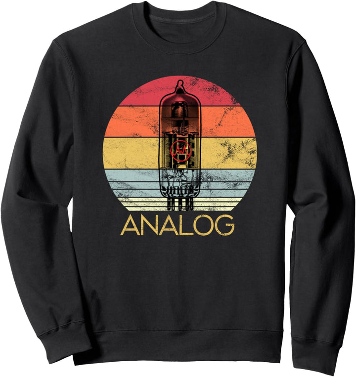 Vakuumröhre, analoges Retro-Audio, HiFi oder Gitarre Sweatshirt