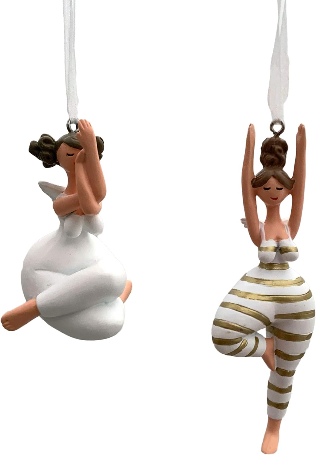 Yoga Engel Anhänger, süsse Geschenkidee, Christbaumschmuck, Fensterdekoration, kleine Dekofigur zum