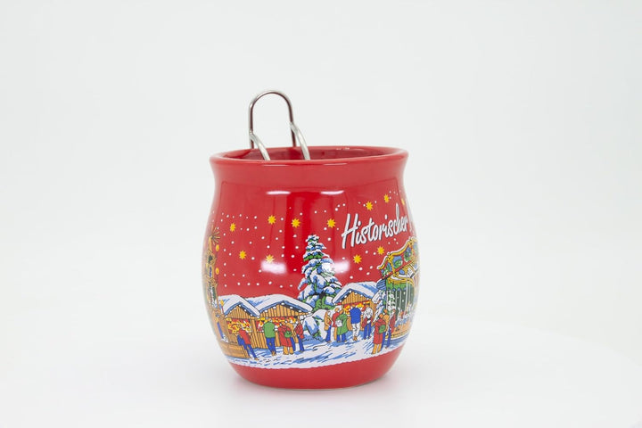 Feuerzangentasse 6er im Karton, Rot/Historischer Markt - für Feuerzangenbowle, Rot/Historischer Mark
