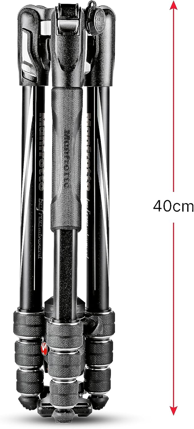 Manfrotto Befree Advanced Foto-Reisestativ-Kit mit Drehverschluss, Aluminium, Kugelkopf und Lowepro