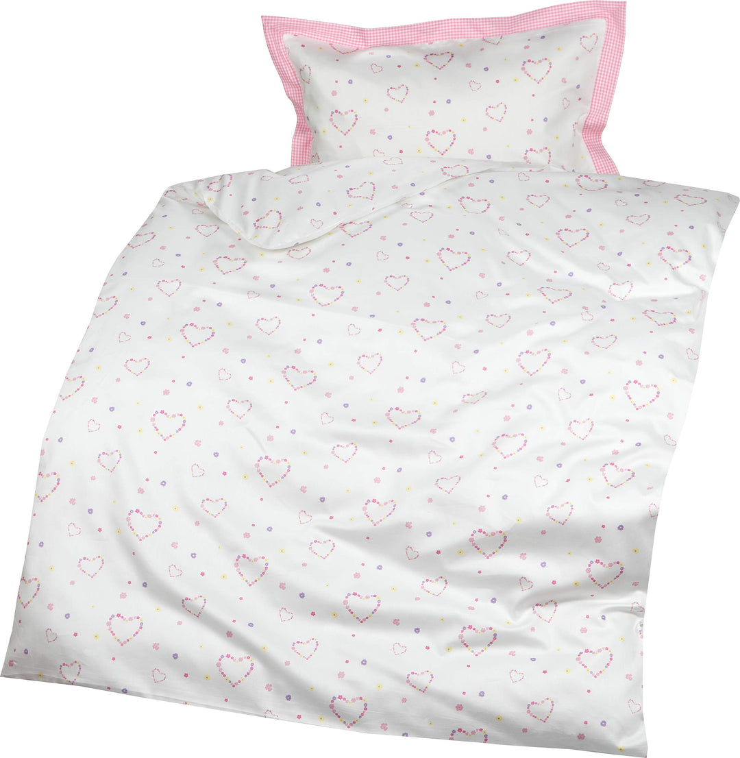 Lorena Mako-Satin Bettwäsche Lilly 1 Bettbezug 135 x 200 cm + 1 Kissenbezug 80 x 80 cm 135 cm x 200