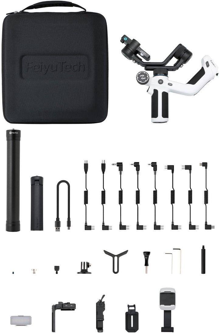 Feiyu SCORP Mini 2 Kit - AI-Tracking Stabilisator für spiegellose Kameras/Action Kamera/iPhone&Samsu