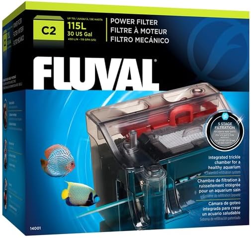 Fluval C2 Clip-On 5-Stufen Aquarienfilter, Aussenfilter, 38-115l