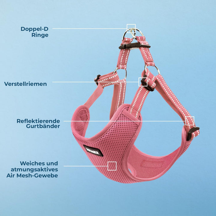 Voyager Verstellbares Hundegeschirr mit Reflektorstreifen by Best Pet Supplies - Strapazierfähige Ga