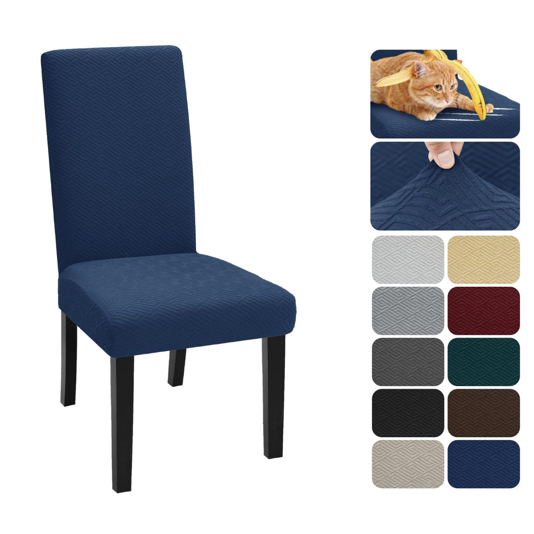 XINEAGE Stuhlhussen 4er Set, Stretch Stuhlhussen für Esszimmerstühle, Universale Stuhlhussen Waschba