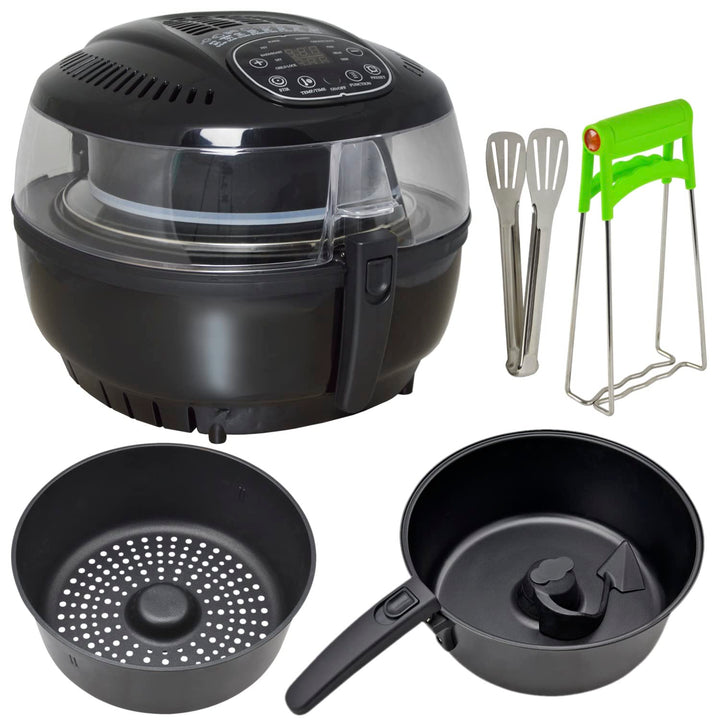Fritteuse, Heissluft-Multifritteuse, Heissluftfritteuse, ohne Fett - Ofen Multicooker, Mini Backofen