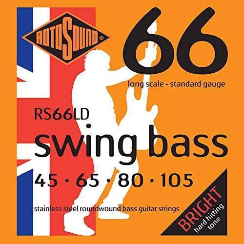 Rotosound RD 66LD Swing Bass E-Basssaiten & RotoBass RB 45 E-Bass, 045-105 Bundle mit RB 45 E-Bass,
