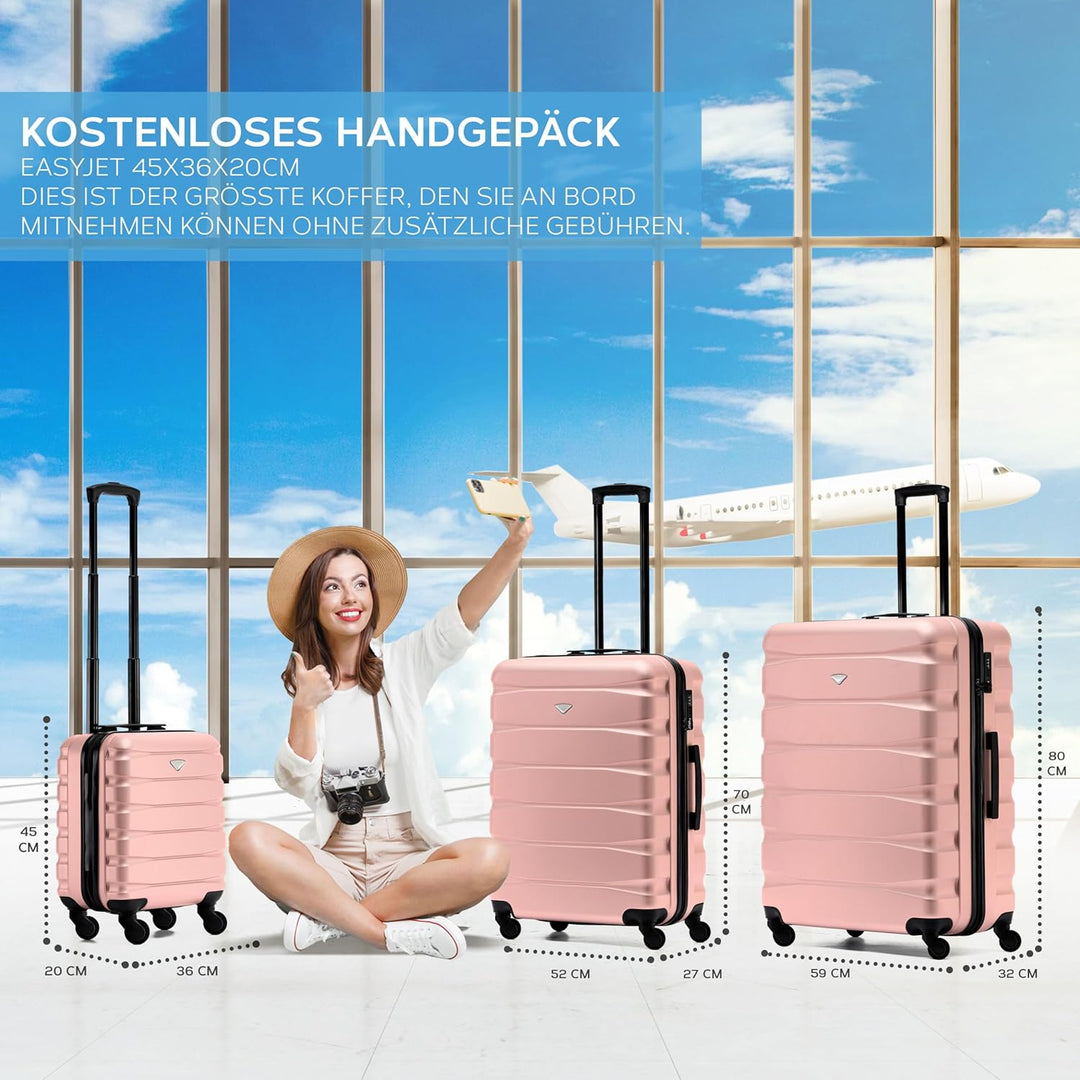 Flight Knight ABS-hartschalenkoffer Kabinen- Und Handgepackoptionen, Die Fur Uber 100 Fluggesellscha