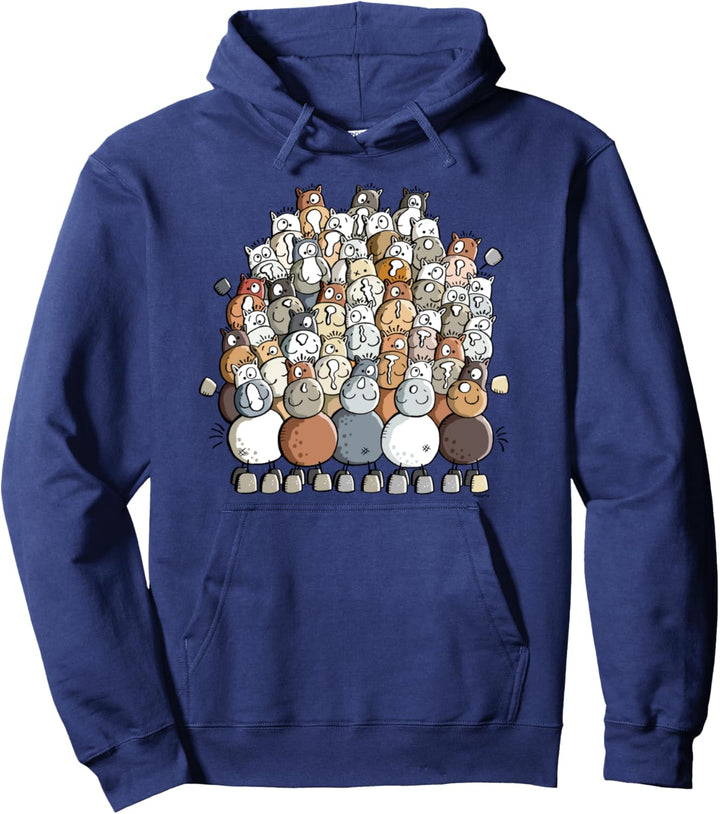 Funny Pferde Herde I Ponyhof I Fun Pferd Reiter Design Pullover Hoodie