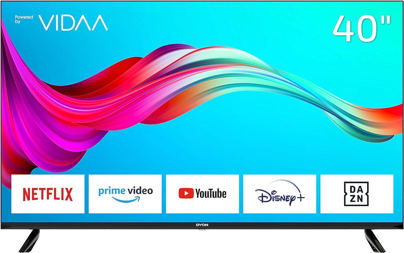 DYON Smart 40 VX-2 100 cm (40 Zoll) Fernseher (Full-HD TV, HD Triple Tuner (DVB-C/-S2/-T2), App Stor