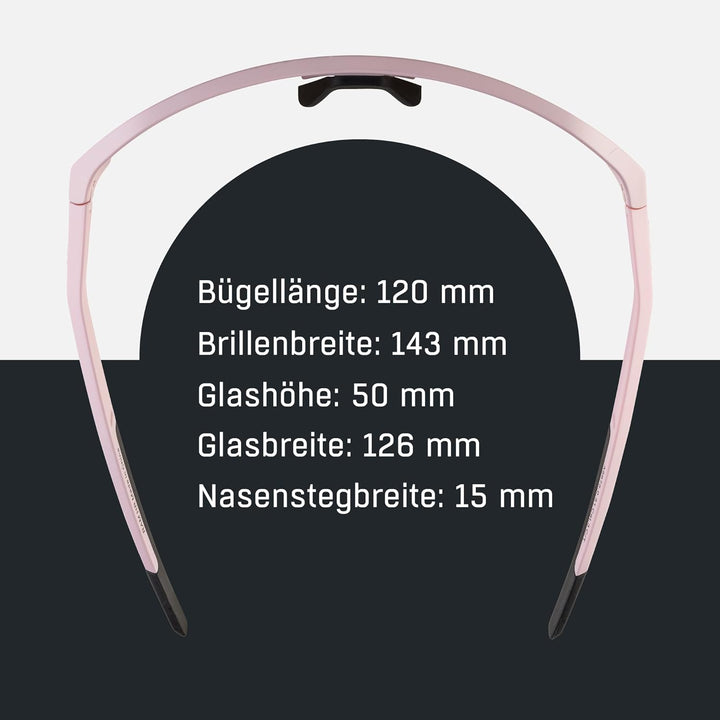 ALPINA RAM HR Q-LITE V - Verspiegelte, Kontrastverstärkende & Beschlagfreie Sport- & Fahrradbrille M