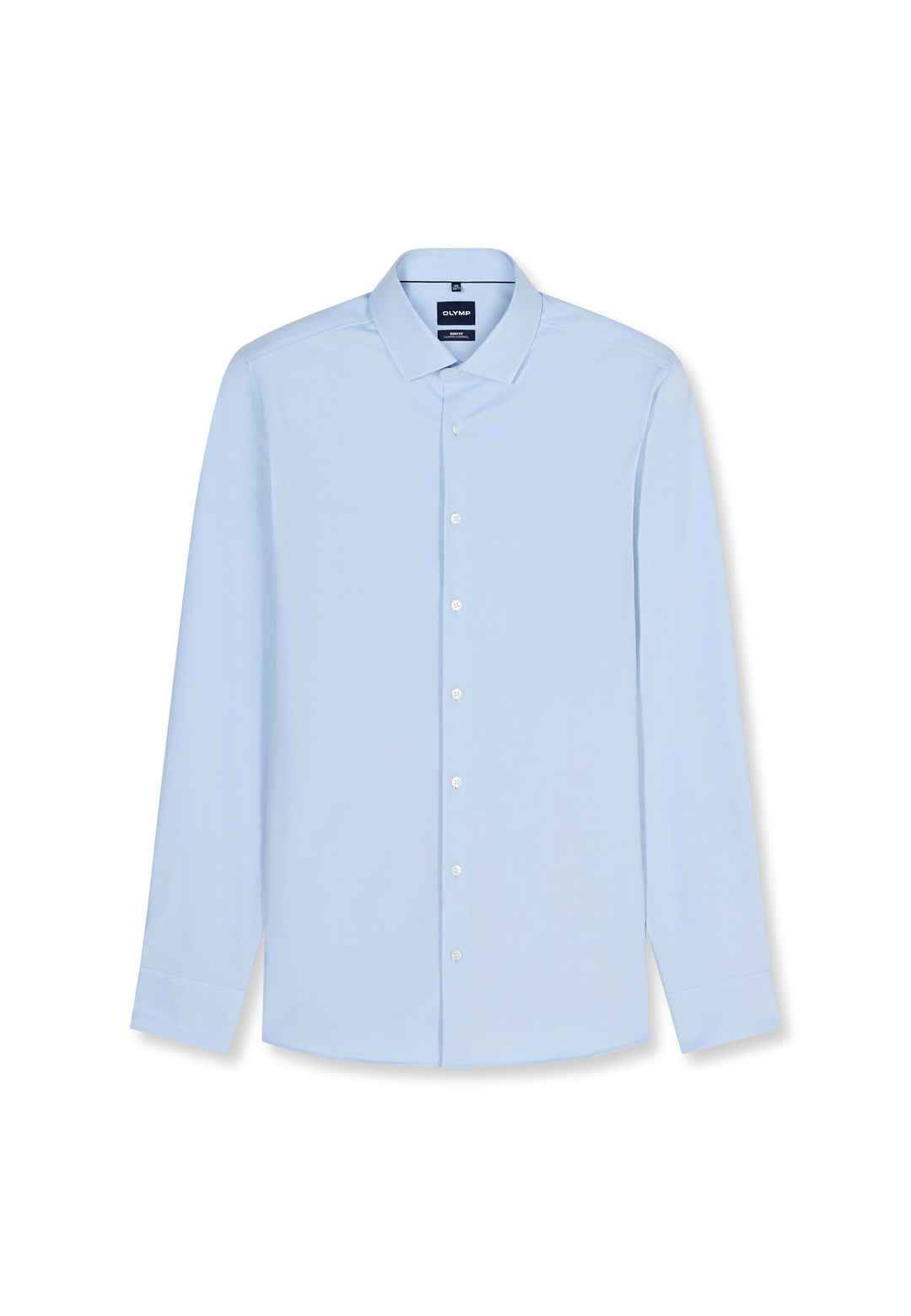 OLYMP Herren Businesshemd Langarm Level Five 24/Seven,Twill,Body fit,Modern Kent 38 Hellblau, 38 Hel