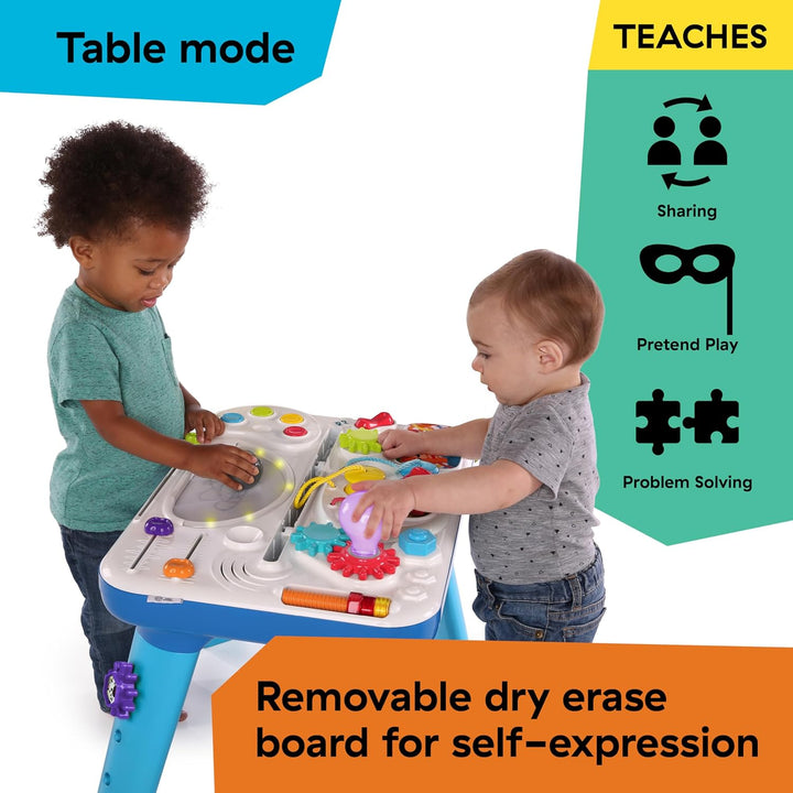 Baby Einstein, Curiosity Table Spieltisch mit 65 Melodien, abnehmbaren Füssen, Lichtern, Zahnrädern