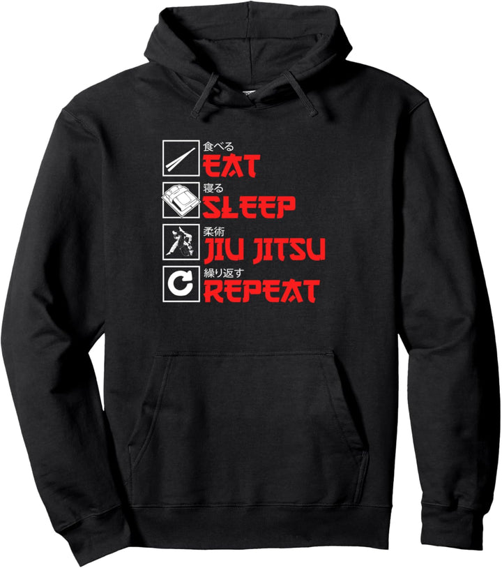 Tolles Jiu Jitsu-Outfit mit japanischem Kampfdesign Pullover Hoodie