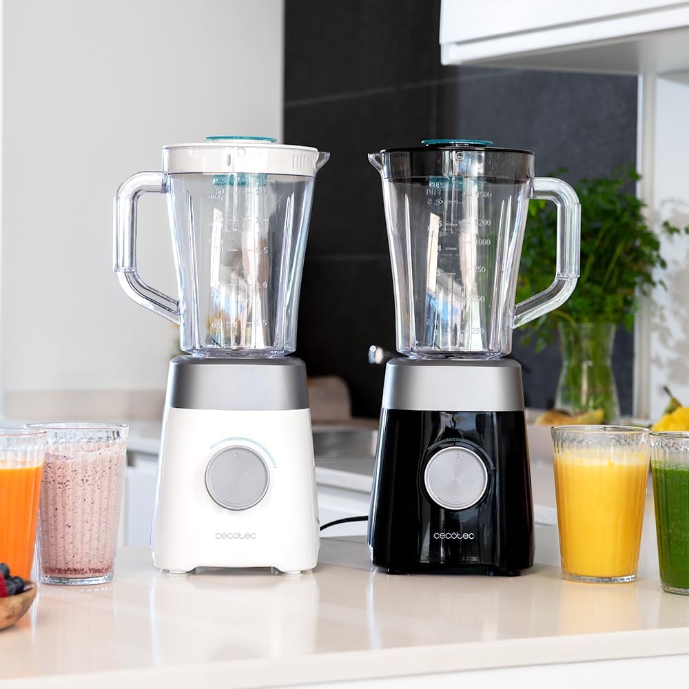 Cecotec Standmixer Power Black Titanium 1300Max W. 1300 W, 2 Geschwindigkeiten, Messer 4 Klingen mit