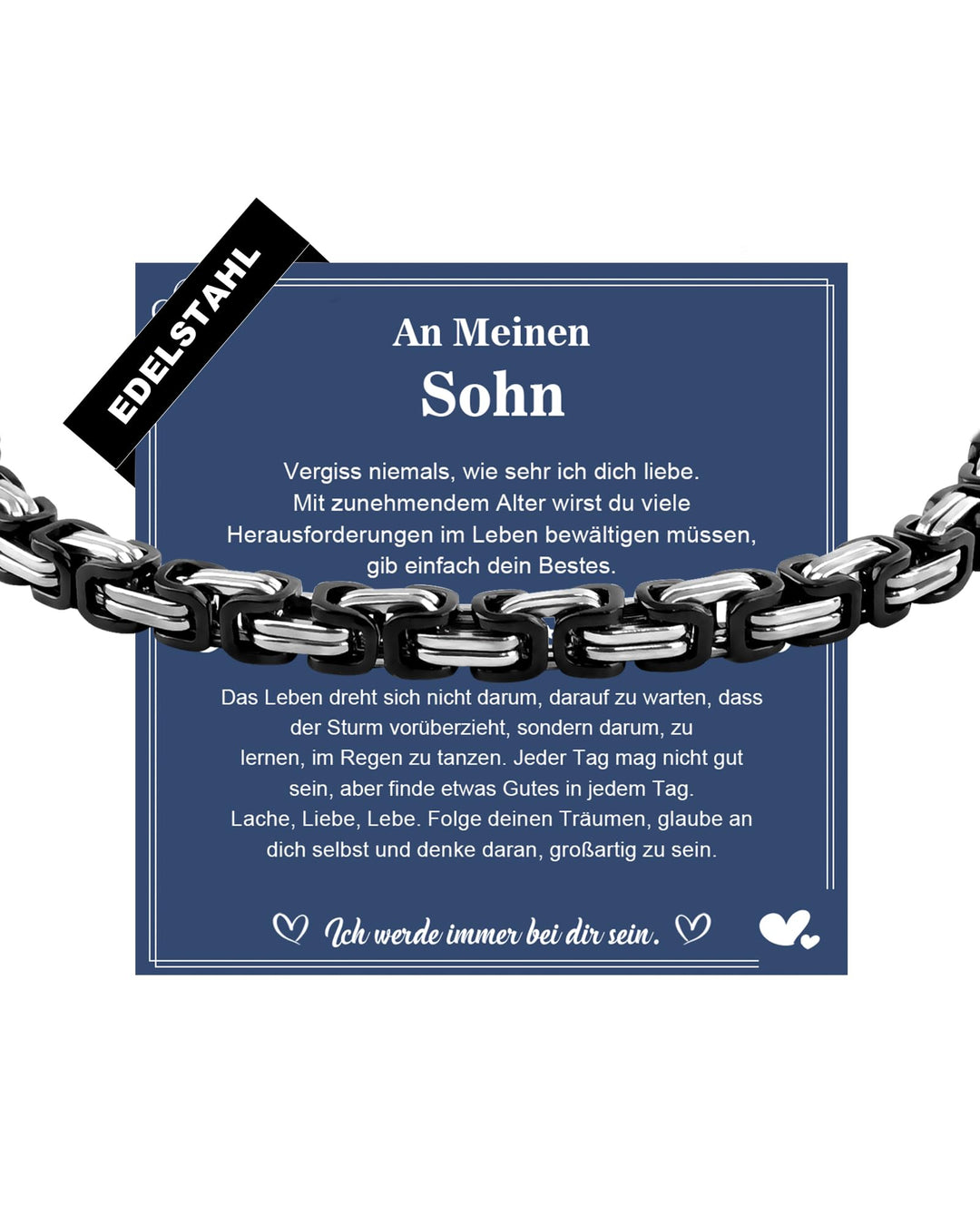 CheersLife Sohn Armband Geschenk von Mama Papa Armband für Meinen Sohn Weihnachten 18. Geburtstag Ju
