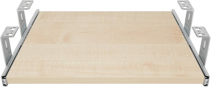 FIX&EASY Tastaturauszug mit Tastaturablage 390X300mm ahorn Dekor, Auszugschienen verzinkt 300mm mit
