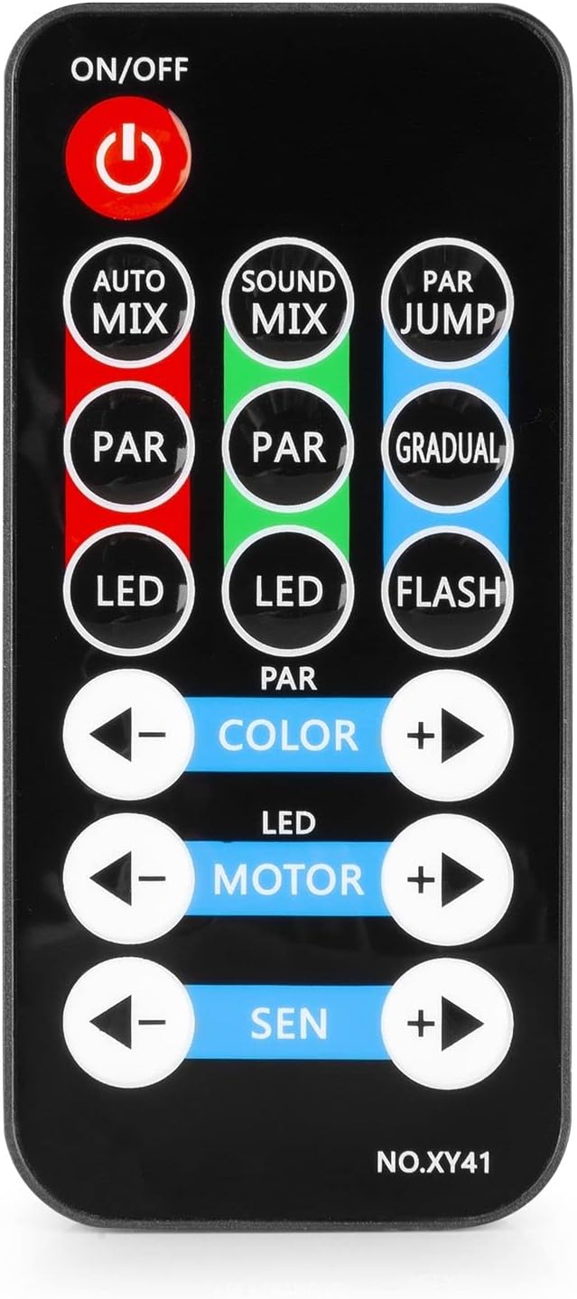 Fuzzix AllStar2 - Disco Licht Set mit Stativ und Fernbedienung, 2x PAR und 2x Discokugel, LED Lichto