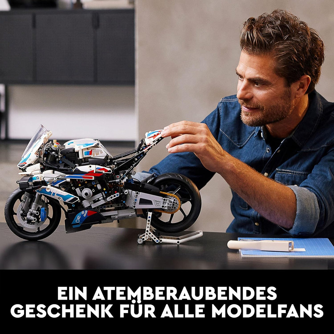 LEGO 42130 Technic BMW M 1000 RR Motorrad Modell für Erwachsene, Modellbausatz, Set als Geschenk zum