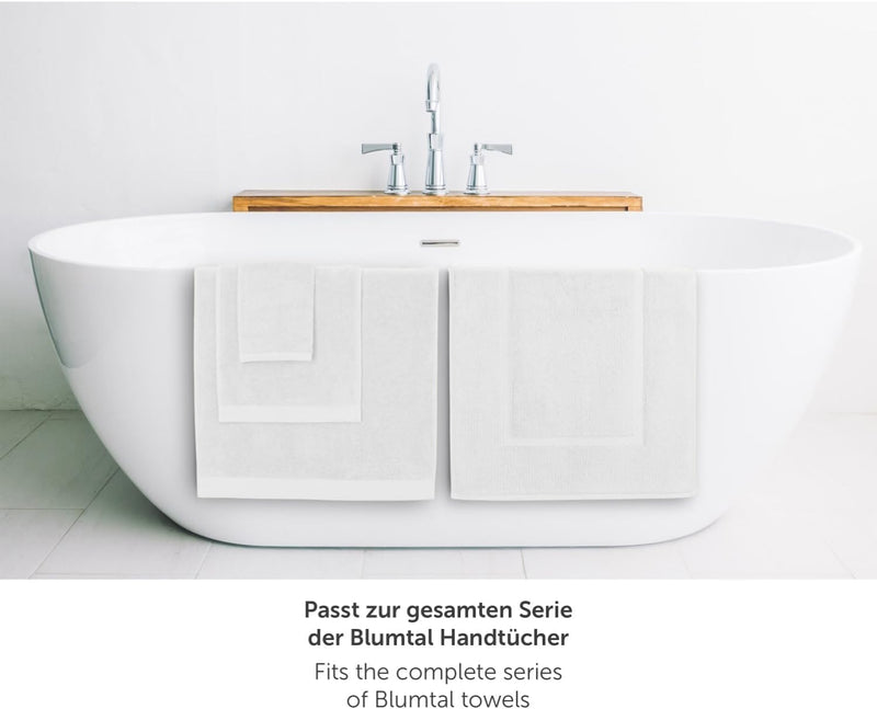 Blumtal 2er Set Premium Frottier Badematte - Badeteppich Oeko-TEX® Zertifiziert, waschbarer Badvorle