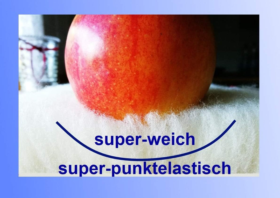 LANAMED, Australische Antidekubitus Bettauflage. Ultradichte Schurwolle, 30-90°C waschbar, druckentl